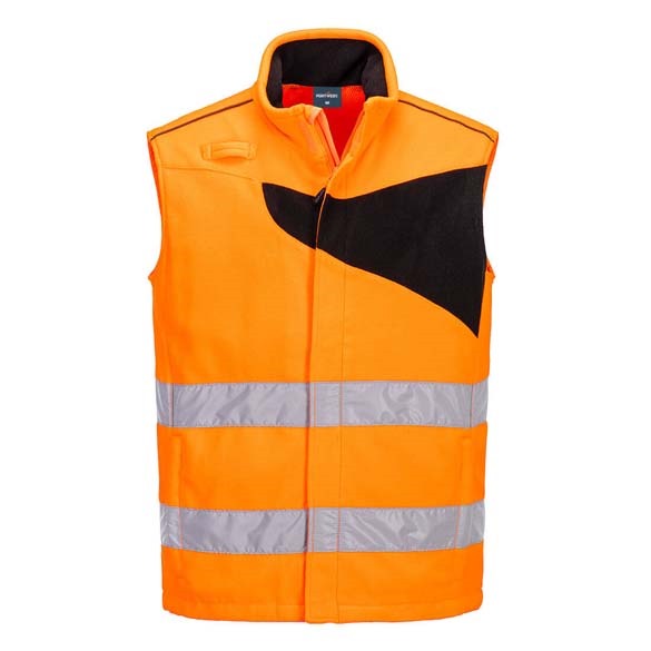 PW2 Hi-Vis Fleece Bodywarmer