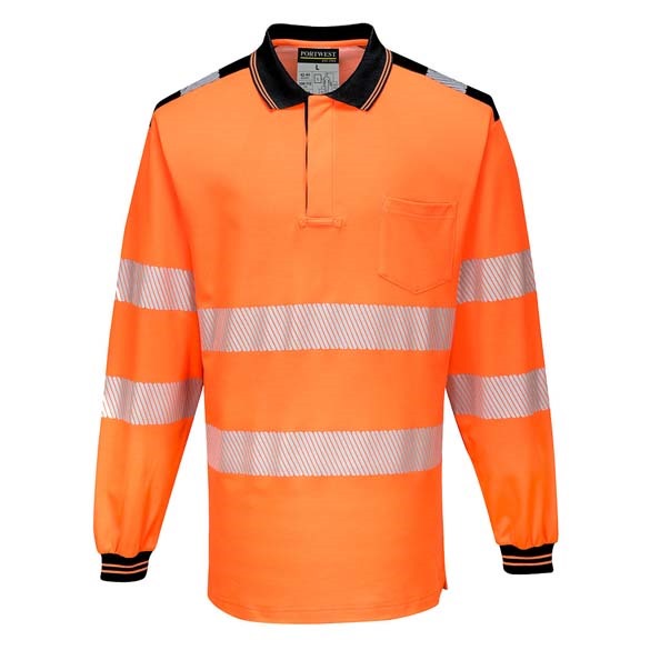 PW3 Hi-Vis Polo Shirt  L/S