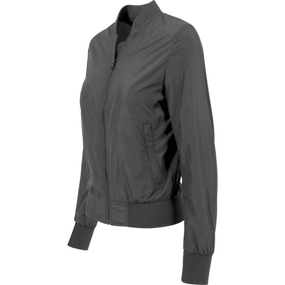Women&#39;s nylon bomber jacket
