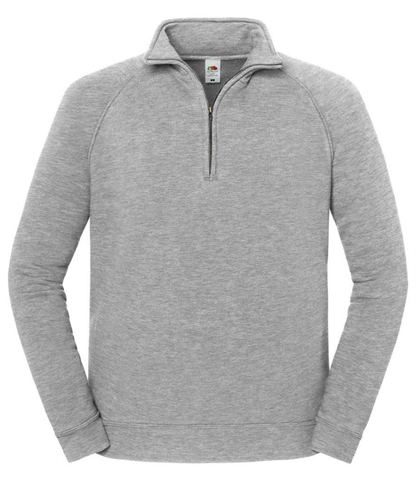 Fruit of the Loom Iconic Premium Zip Neck Sweatshirt