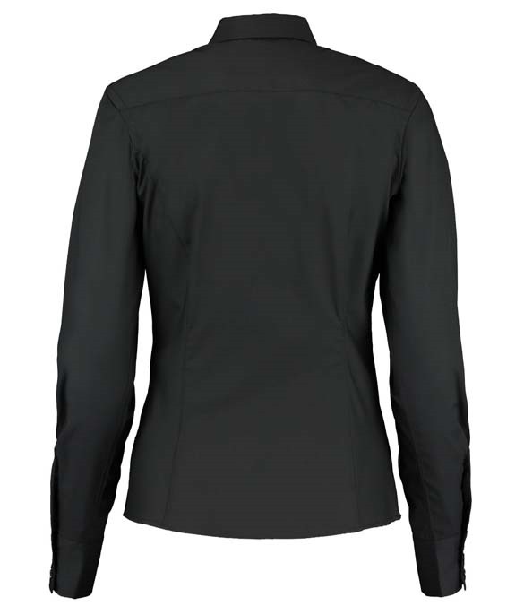 Kustom Kit Ladies Long Sleeve Tailored Business Shirt