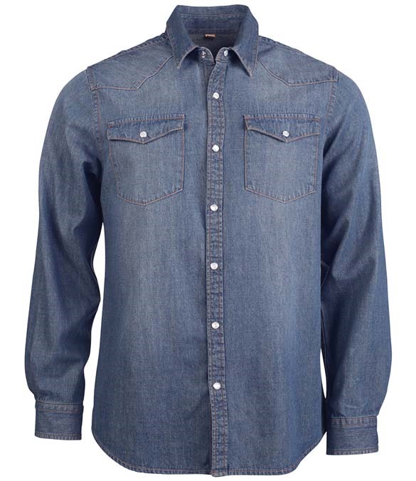 Kariban Long Sleeve Denim Shirt