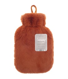Super luxury faux fur hot water bottle and cover