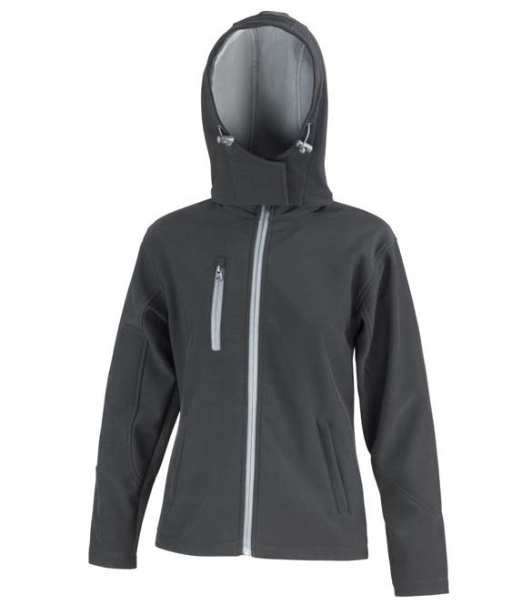 Result Core Ladies Hooded Soft Shell Jacket