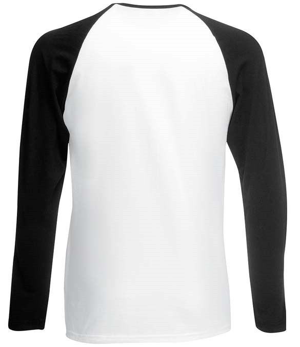 Fruit of the Loom Contrast Long Sleeve Baseball T-Shirt