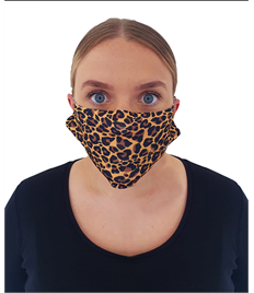 Leopard print mask - pack of 5 