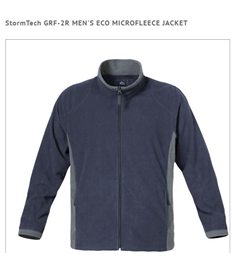 StormTech GRF-2R MEN'S ECO MICROFLEECE JACKET - ONE ONLY IN THIS SIZE & COLOUR & PRICE