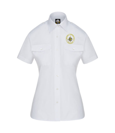NCl North Wales Women’s Pilot Short Sleeved Blouse With Logo Embroidered on Front Left Chest