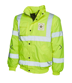 NCl North Wales Hi Vis Yellow Bomber Jacket (Unisex)