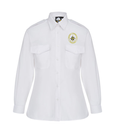 NCl North Wales Women’s Pilot Long Sleeved Blouse With Logo Embroidered on Front Left Chest