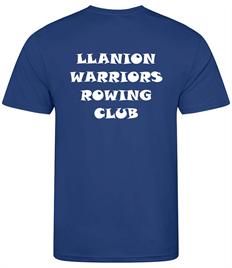 LLanion Warriors Rowing Club T shirt with Back Print